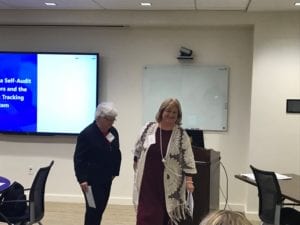 Lady Veterans Connect accepting donation from KYILG President